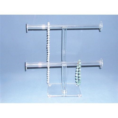1330 Acrylic Double T-Bar Necklace and Bracelet Display