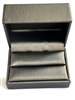 1564DR /SV SILVER LEATHERETTE DBL RING BX