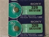 SR731SW / 329 Mercury Free Sony Silver Oxide Watch Battery