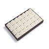 3608PS/CB Chocolate/Beige  Leatherette 28- Pendant Tray