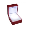 CA01-RD Red Soft Touch Lighted Ring Box
