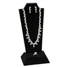 F9-18 (BK)Tall Combination Necklace, Earring, and Ring Display Stand
