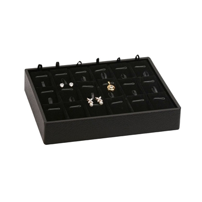 PT918V-BK Small Stackable Earring/Pendant Display Tray