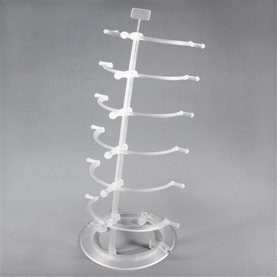 S31-6251-10 Plastic Counter Top Eyeglass Display Stand For 6 Eyewear Frames.