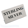 TA-80 Large Metal Signs - STERLING SILVER