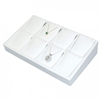 TY2104L (W) Slanted pendant/earring (8) tray - All white.