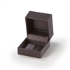 1571R/PP Purple  Leatherette Ring Box
