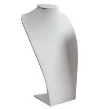 182-8L (W) WHITE NECKLACE STAND