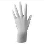 234(W) White Poly-resin Hand