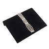 239-1(BK) Large Black Velvet Jewelry Bracelet / Watch Display Ramp