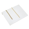 239-1L(WH) Large White Leather Jewelry Bracelet / Watch Display Ramp