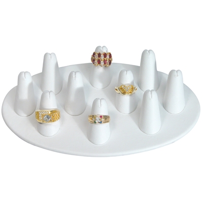 245A-10L(WH) Finger Shaped Ring Display