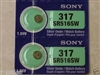 SR516SW / 317 Sony Mercury Free Silver Oxide Watch Battery
