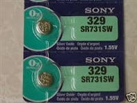 SR731SW / 329 Mercury Free Sony Silver Oxide Watch Battery