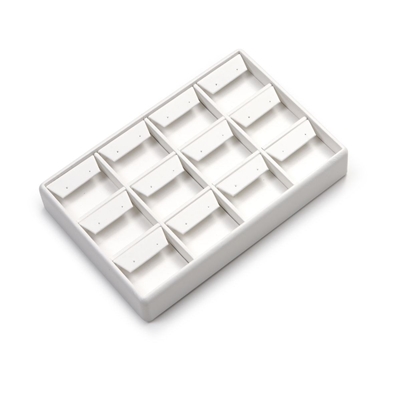 3504(WH)  WHITE 12 EARRING TRAY