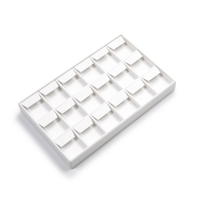 3624L (WH) WHITE 18 EARRING TRAY