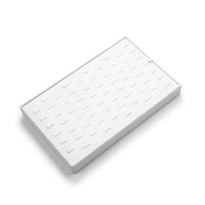 3632L(WH) White Leatherette  65 RING TRAY