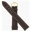 392-18  (BR) Brown Padded Watch Band 18mm
