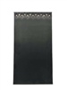 68-HAL(BK) Black Leatherette 13 Hook Jewelry Necklace or Chain Board