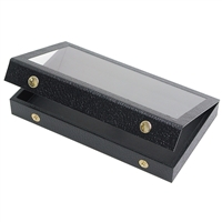 83-2D  1.5" Full-size tray case w/attached snap lid