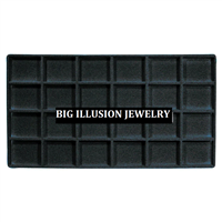 96-24(BK) Full-Size Tray Liner - 24 Section