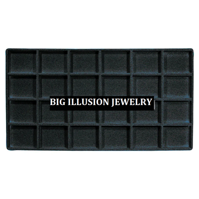 96-24(BK) Full-Size Tray Liner - 24 Section