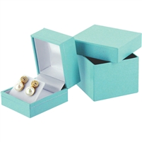 AE3 (TB,W)Teal Blue Earring Box