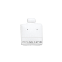 BX 565-3 Sterling Silver Vinyl White Puff Pad.