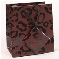 BX3858-LD Leopard Print Paper Tote Bags