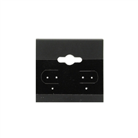 BX573 Plain Black Hanging Earring Cards
