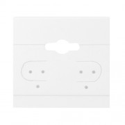 BX579 Plain White Hanging Earring Cards