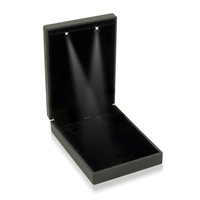 CE41BK- BLACK LED LIGHT SM NECKLACE BOX