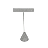 ED-2403N-N21 Small T-Shaped Gray  Linen Earring Display Stand