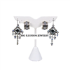 ED-2431L(WH) Wing Shape Earring Stand - 3 Pr.