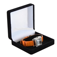 FQ4W Black Flocked  Bracelet/Watch Box
