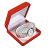 FQ4W Red Flocked  Bracelet/Watch Box