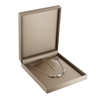 JY12N-P30 Premium Luna Bronze Faux Leather Necklace Box