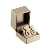 JY3E-P30 Premium Luna Bronze Faux Leather Earring Box