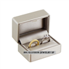 JY5R-P90 Premium Luna Silver Faux Leather Ring Box