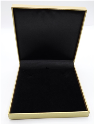 LE42-G  Gold Diana Leatherette Necklace Box