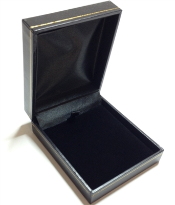 LP9 Black Leatherette Pendant/Earring Box