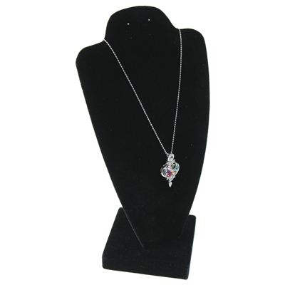 ND 102 - BK Velvet Necklace and Earring Display Bust