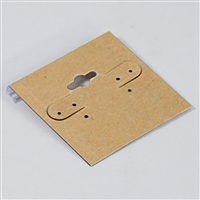 PC-5720P-K Kraft Paper Covered Plastic Earring Hanging Cards