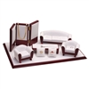 SA1-RW Leatherette & Wood Mini Furniture Jewelry Display Set