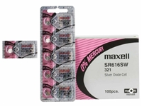 Maxell 321 SR616SW Coin Cell Battery Hologram Packaging