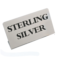 TA-80 Large Metal Signs - STERLING SILVER