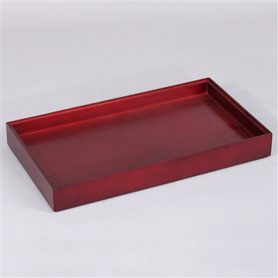 TY-1129 (RW) Stackable Red Mahogany Wood Jewelry Display Show Tray