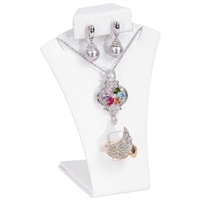 XD-2992L-WH Earring/Ring/Necklace Combo Stand