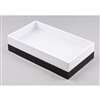 1-2P WHITE  Stackable Plastic Tray 1.5"