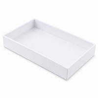 1-2P WHITE  Stackable Plastic Tray 1.5"